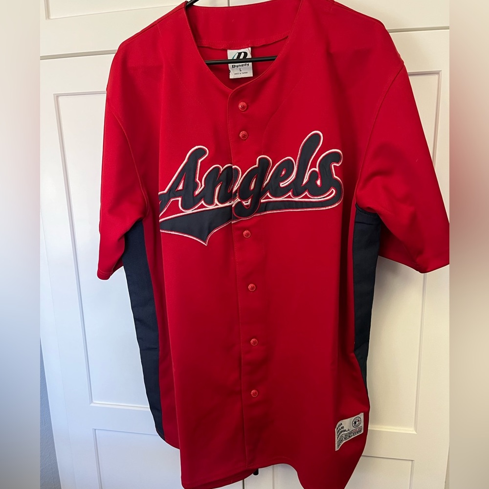Anaheim Angels MLB Baseball Jersey Mens Size Large